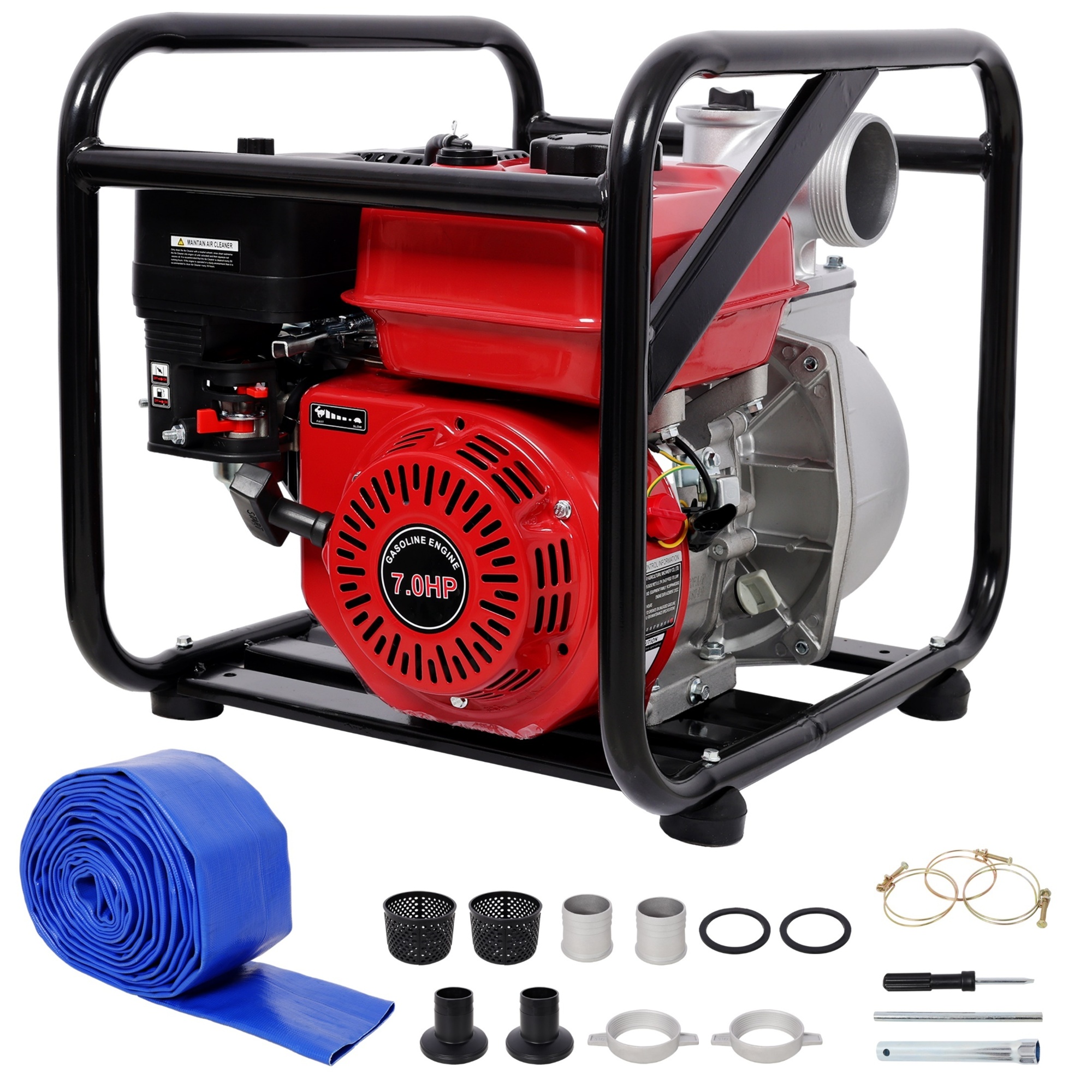 Progreen Gas Water Pump — 3in., 264 GPM, 7 HP, 212cc, 25ft. Outlet Hose, Model# BAC-W465P236907